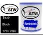 Preview: Saab, Black, 170 / 2QU: 1L Lackdose, von ATW Autoteile West.